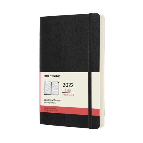 Moleskine 2022 Daily Planner, 12m, Large, Black, Soft Cover (5 X 8.25) (Other)