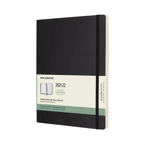 Moleskine 2021-2022 Weekly Planner, 18m, Extra Large, Black, Soft Cover (7.5 X 10) (Other)