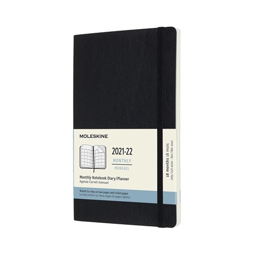 Moleskine 2021-2022 Monthly Planner, 18m, Large, Black, Soft Cover (5 X 8.25) (Other)