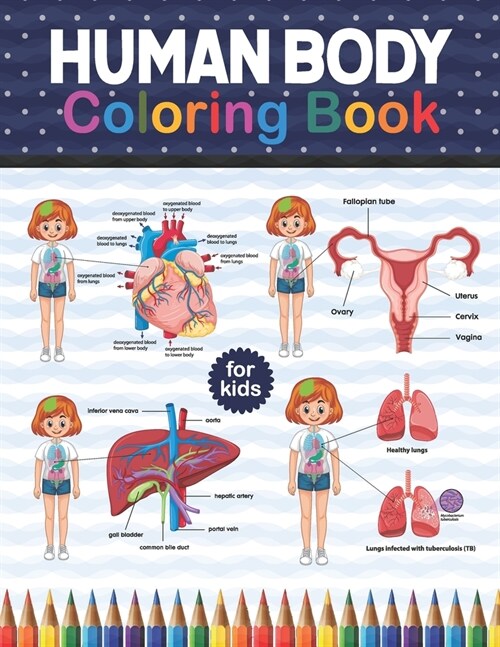 Human Body Coloring Book For Kids: Human Body Anatomy Coloring Book For Kids, Boys and Girls and Medical Students. Gift For Boys & Girls. Human Body A (Paperback)
