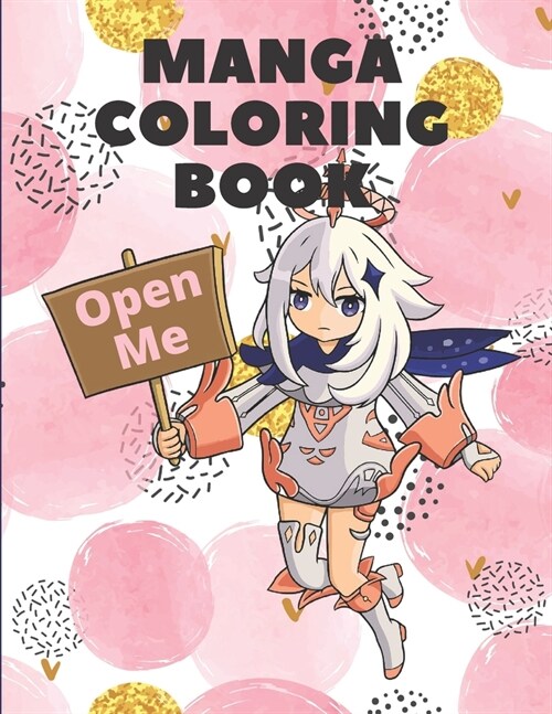 Manga Coloring book: For Adults (Paperback)