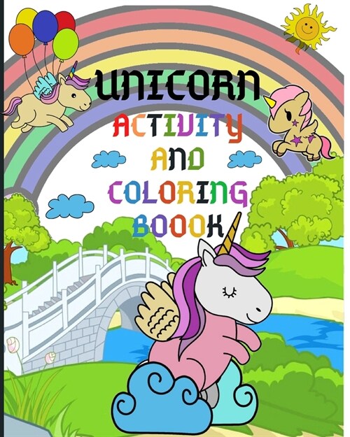 Unicorn Activity and Coloring Book (Paperback)