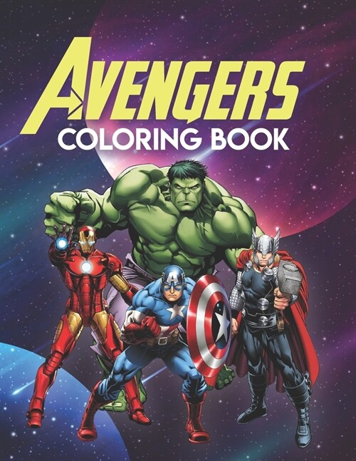 Avengers Coloring Book: Marvel Avengers Adult Coloring Book, Coloring Book Avengers (Paperback)