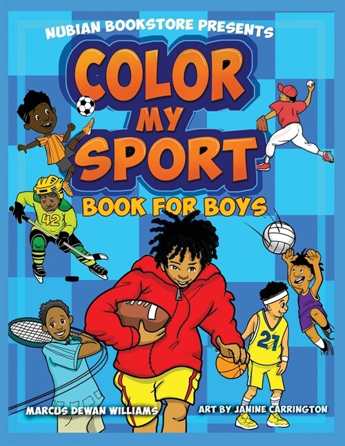 Nubian Bookstore Presents Color My Sport Book For Boys (Paperback)