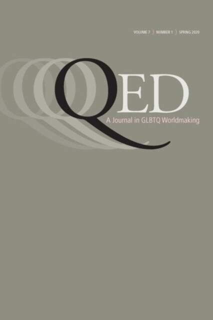 QED: A Journal in GLBTQ Worldmaking 7, No. 1 (Paperback)