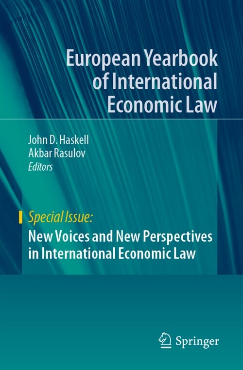 New Voices and New Perspectives in International Economic Law (Paperback)