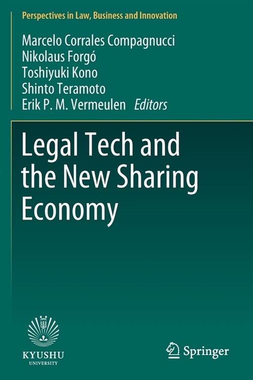 Legal Tech and the New Sharing Economy (Paperback)