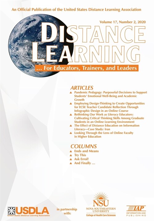 Distance Learning Volume 17 Issue 2 2020 (Paperback)