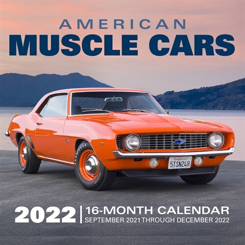 American Muscle Cars 2022: 16-Month Calendar - September 2021 Through December 2022 (Wall)