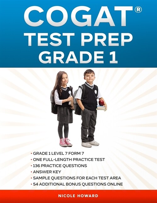 Cogat(r) Test Prep Grade 1: Grade 1, Level 7, Form 7, One Full-Length Practice Test, 136 Practice Questions, Answer Key, Sample Questions for Each (Paperback)