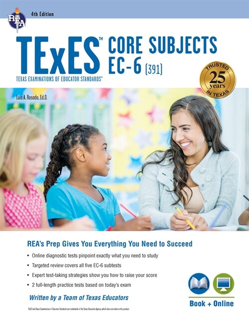 TExES Core Subjects Ec-6 (391) Book + Online (Paperback, First Edition)