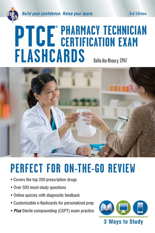 Ptce - Pharmacy Technician Certification Exam Flashcard Ed. Book + Online 3rd. Edition (Paperback, 3, Third Edition)
