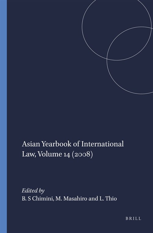 Asian Yearbook of International Law, Volume 14 (2008) (Hardcover)