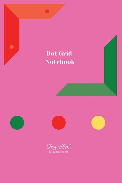 Dot Grid Notebook Pink Cover 6x9 Inch 124 pages (Paperback)