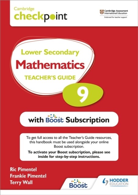 Cambridge Checkpoint Lower Secondary Mathematics Teachers Guide 9 with Boost Subscription : Third Edition (Multiple-component retail product)