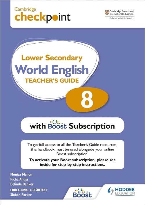 Cambridge Checkpoint Lower Secondary World English Teachers Guide 8 with Boost Subscription (Package)