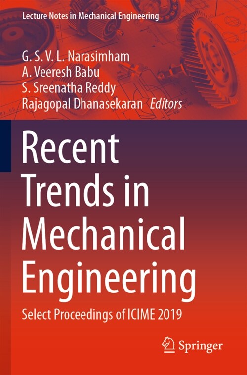 Recent Trends in Mechanical Engineering: Select Proceedings of Icime 2019 (Paperback, 2020)