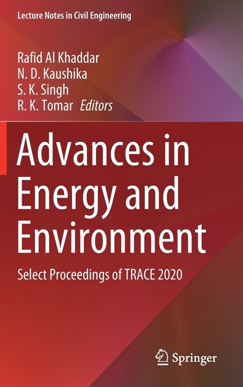 Advances in Energy and Environment: Select Proceedings of Trace 2020 (Hardcover, 2021)