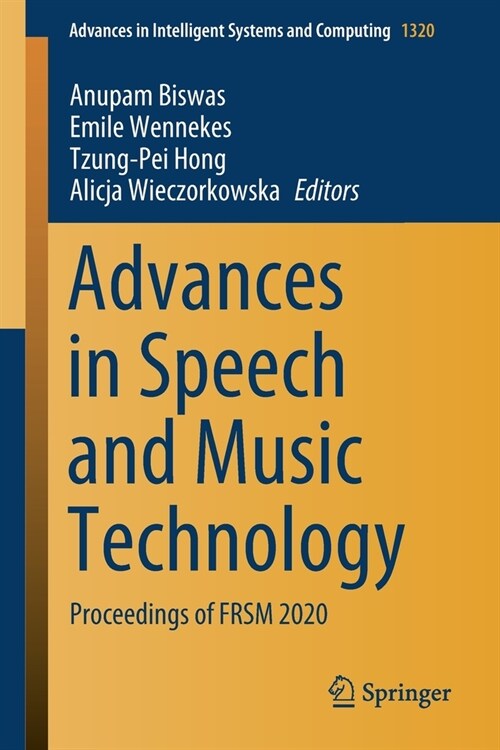 Advances in Speech and Music Technology: Proceedings of Frsm 2020 (Paperback, 2021)