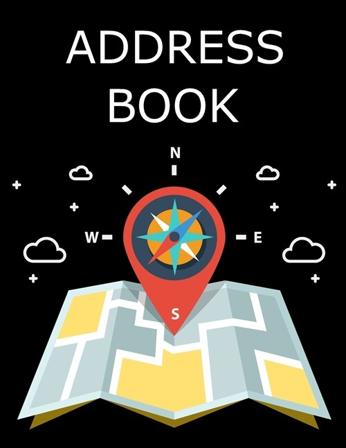 Address Book with Tabs: Large Print Address Books, A Personal Organizer for Addresses, Social Media Handles and Notes (Paperback, Address Book wi)