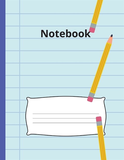 Notebook: Simple linear notebook with college ruled 100 pages (8.5x11 format) / Composition Notebook/ Linear Journal (Paperback)