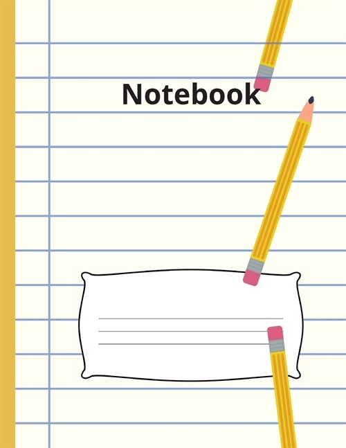 Notebook: Simple linear notebook with college ruled 100 pages (8.5x11 format) / Composition Notebook/ Linear Journal (Paperback)