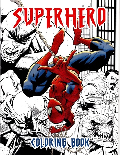 Superhero Coloring Book: Great Coloring Book for Kids Ages 4-8, Color Your Childhood Superhero (Paperback, Superhero Color)