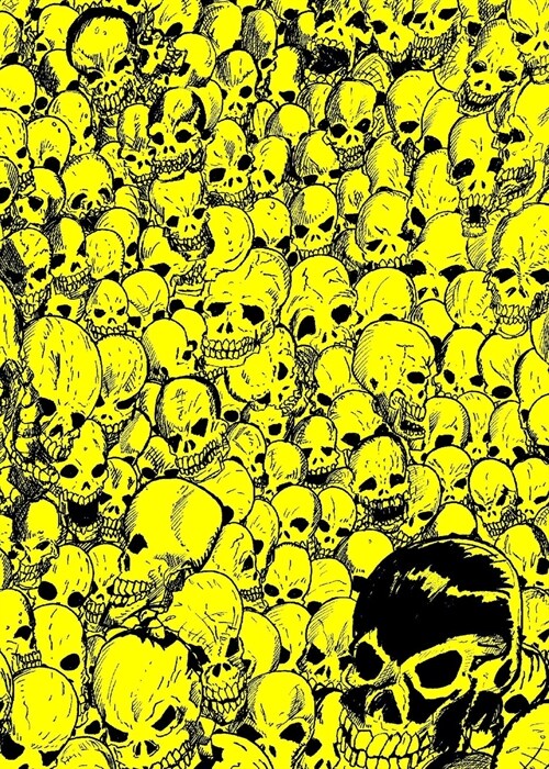 Gathering of Skulls Sketchbook - Yellow (Paperback)