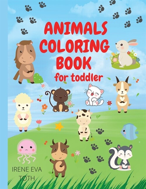 ANIMALS COLORING BOOK FOR TODDLER (Paperback)