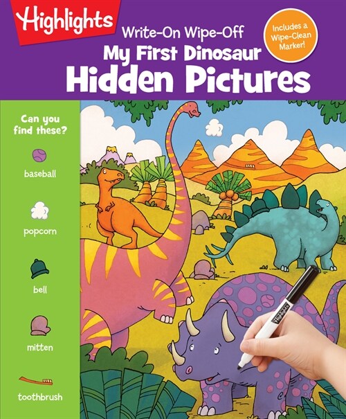 Write-On Wipe-Off My First Dinosaur Hidden Pictures (Spiral)