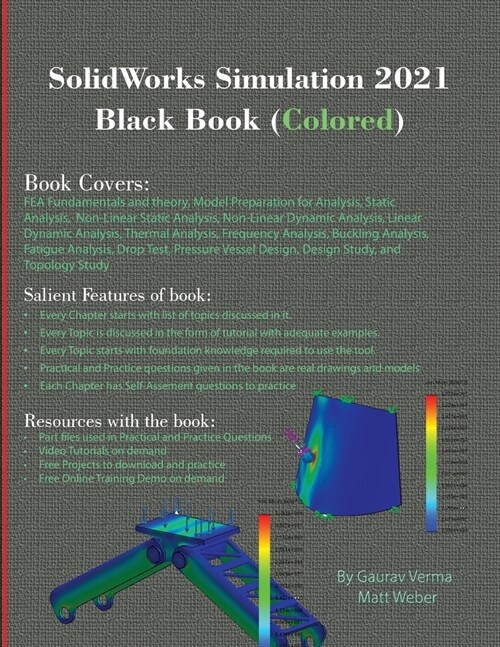 SolidWorks Simulation 2021 Black Book (Colored) (Paperback)