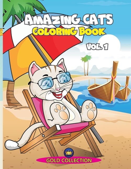Amazing Cats - coloring book, vol.1 (Paperback)