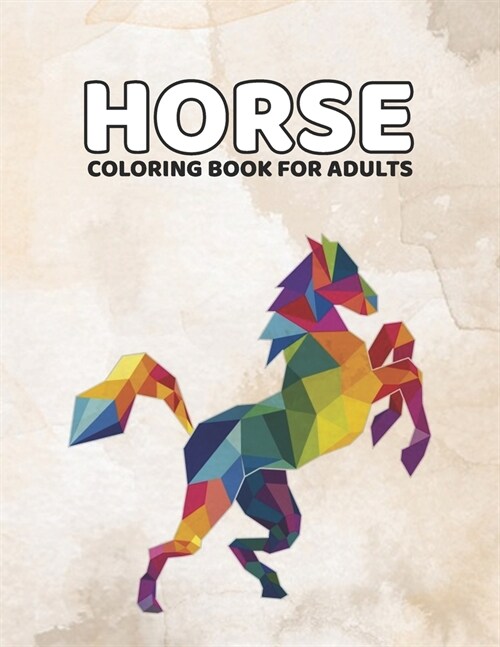 Horse Coloring Book For Adults: Creative Haven Winter Wonderland Horses (Large Print) (Paperback)