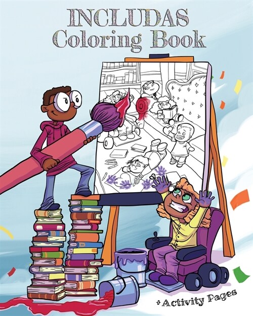 INCLUDAS Coloring Book: With Disability Inclusive Activity Pages (Paperback)