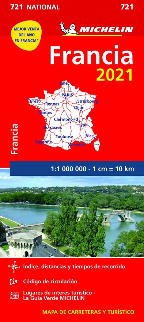 MAPA NATIONAL FRANCIA 2021 (Book)