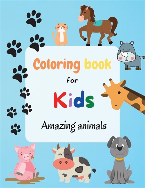 Coloring Book For Kids - Amazing Animals (Paperback)