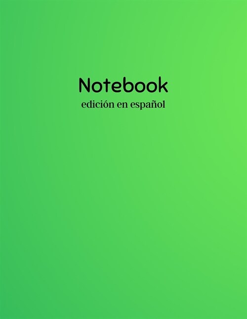 NOTEBOOK - edici? en espa?l (Paperback)