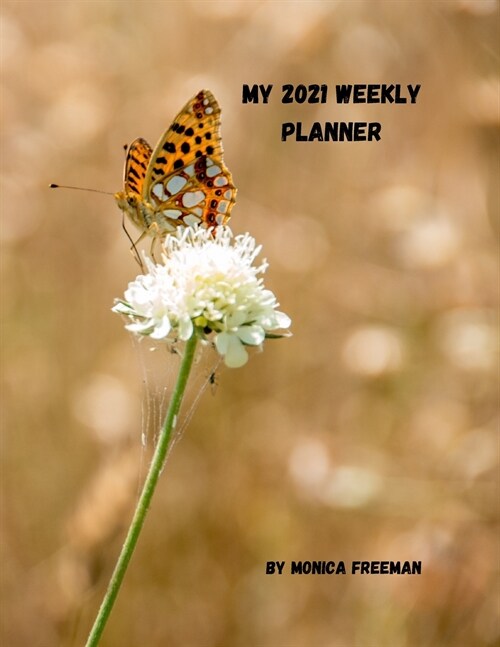 My 2021 weekly planner: Beautiful weekly planner for 2021 one page per week (Paperback)