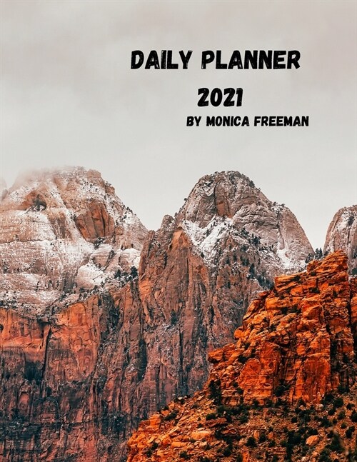 Daily planner 2021: Great daily planner for 2021 one page per day 8.5*11 (Paperback)