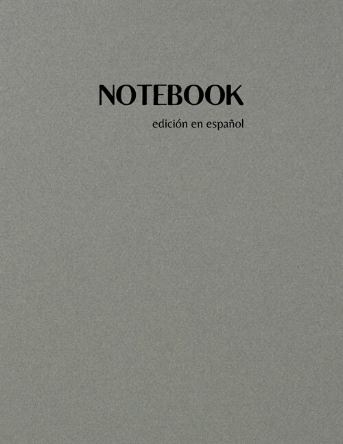NOTEBOOK - edici? en espa?l (Paperback)