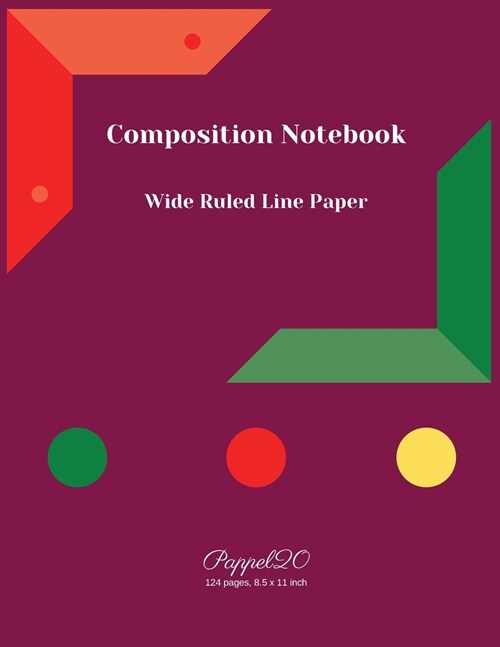 College Notebook Wide Ruled Line Paper 8.5x11 Inch 124 pages (Paperback)