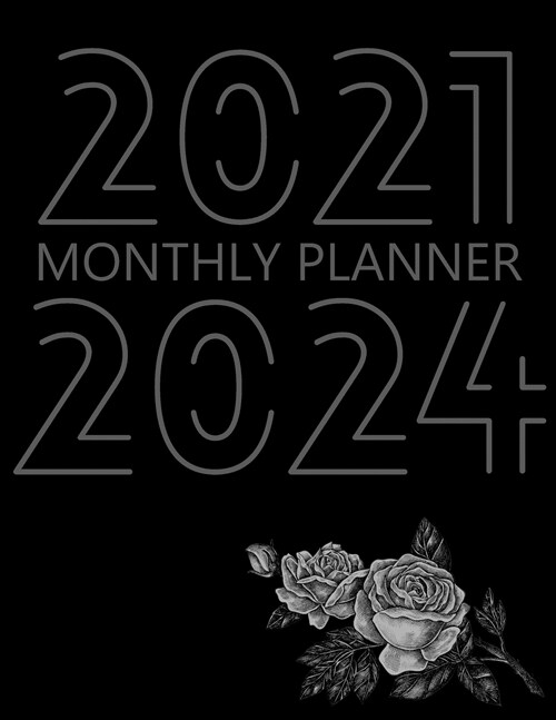 2021-2024 Monthly Planner: 48 Month Agenda for Women, Monthly Organizer Book for Activities and Appointments, 4 Year Calendar Notebook, White Pap (Paperback)
