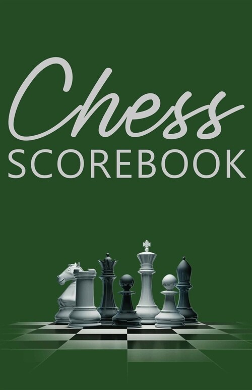 Chess Scorebook: Score Page and Moves Tracker Notebook, Chess Tournament Log Book, 100 Games with 62 Moves, Cream Paper, 5.5″ x 8 (Paperback)