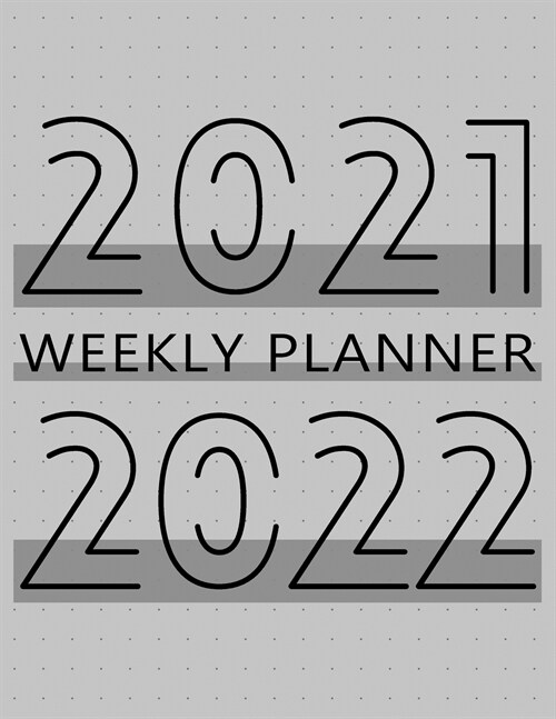 2021-2022 Monthly Planner: 24 Month Agenda, Monthly Organizer Book for Schedule and Activities, 2 Year Calendar Notebook, White Paper, 8.5″ (Paperback)