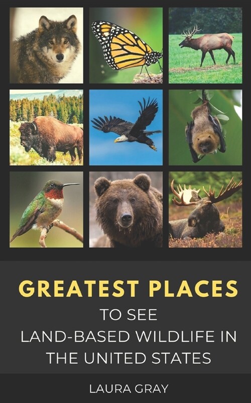Greatest Places to See Land-Based Wildlife in the United States: Bats, Bears, Bison, California Condor, Eagle, Elk, Humming Bird, Monarch Butterfly, M (Paperback)