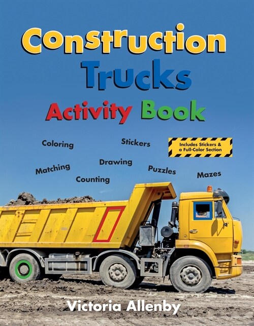 Construction Trucks Activity Book (Paperback)
