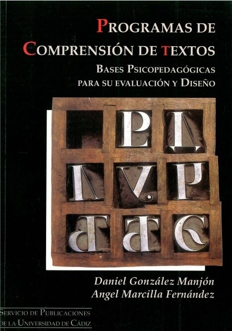 PROGRAMAS DE COMPRENSION DE TEXTOS (Book)