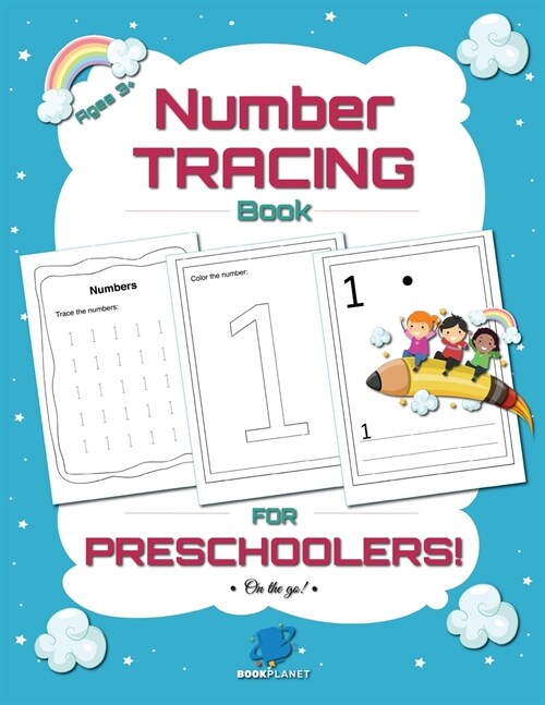 Number Tracing Book for Preschoolers: Trace Numbers Practice Workbook for Pre K, Kindergarten and Kids Ages 3-5 (Math Activity Book) (Paperback)