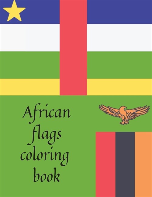 African flags coloring book (Paperback)