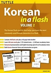 Korean in a Flash Kit Volume 2 (Paperback, Book and Kit)
